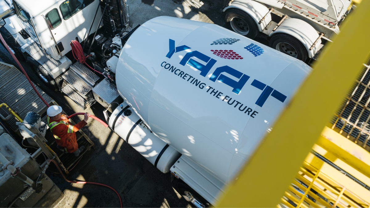 YAAT ready-mix concrete delivery in British Columbia