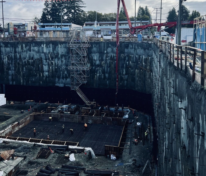 Concrete excavation project