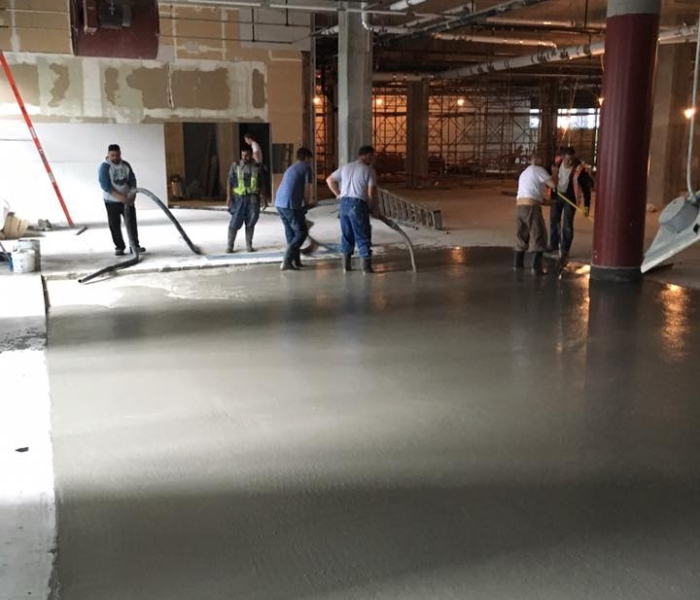 Concrete slab construction
