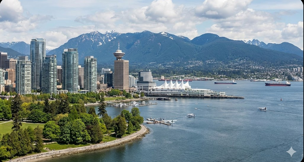 Concrete delivery service area in Vancouver