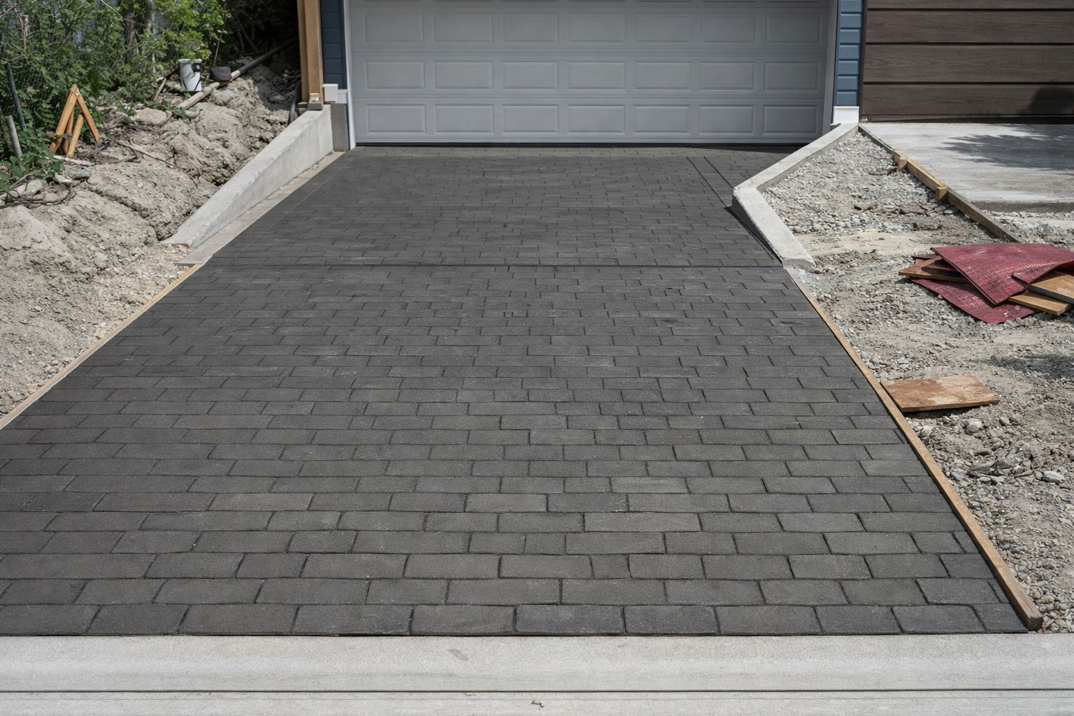 Driveway concrete BC residential project