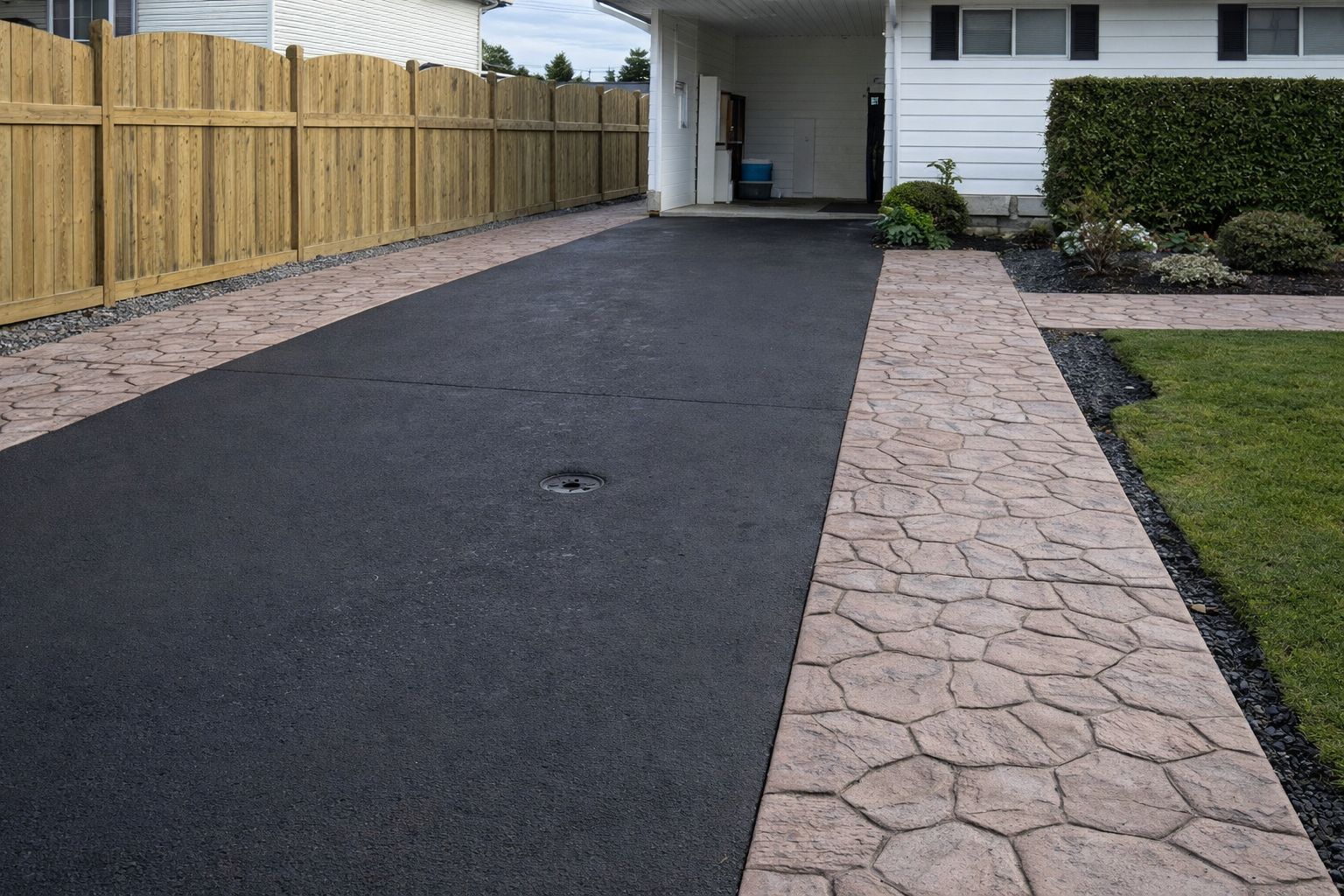 Concrete for driveways in Vancouver residential project